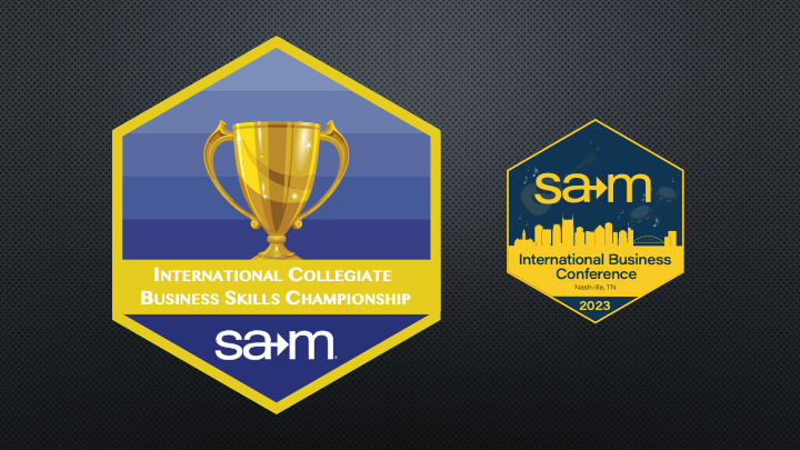2023 International Collegiate Business Skills Championships Winners Logo Tile