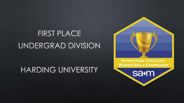 2024 ICBSC - Overall - Undergraduate - FIrst Place
