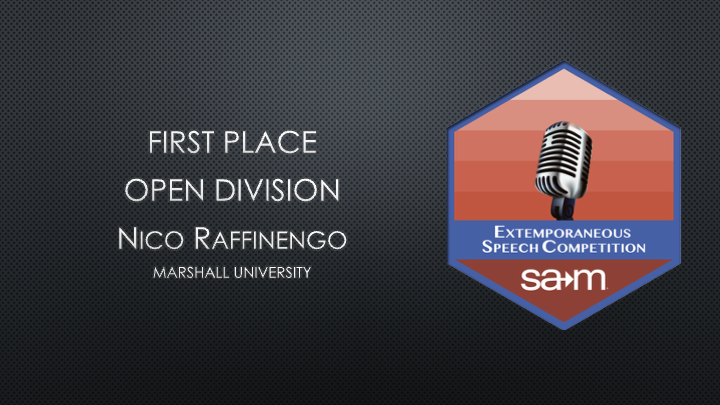 2024 ICBSC - Extemporaneous Speech Competition - Open - First Place 02
