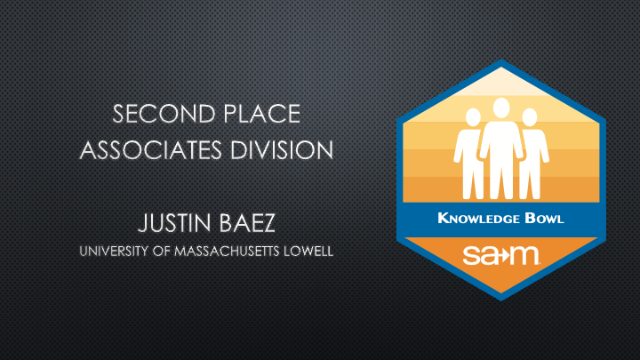 2024 ICBSC - Knowledge Bowl - Associates - Second Place