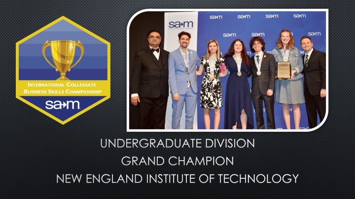2025 UNDERGRADUATE DIVISION GRAND CHAMPION NEW ENGLAND INSTITUTE OF TECHNOLOGY